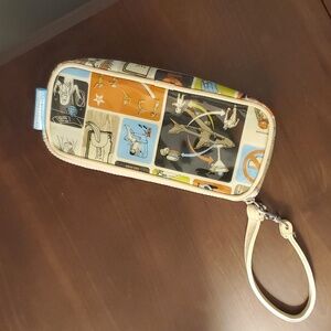 TRANSVERSION Airline Travel Flight Attendant Themed Travel Makeup Clutch Bag